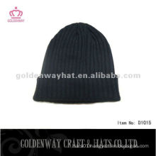 men knitted long fashion beanie hat pattern